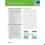 Vmware Disaster Recovery Plan Example example document template