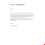 Letter Breaking A Lease example document template 