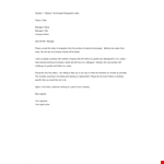 Medical Technologist Resignation Letter example document template