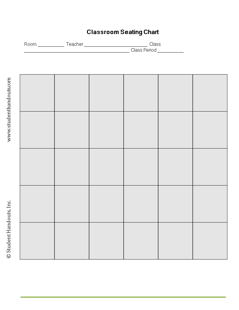 Get Organized with Our Seating Chart Template for Classroom