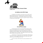 Preschool Newsletter Template | School Month | Students & Grade example document template