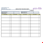 Track and Manage Your Medications Efficiently example document template