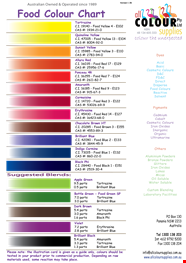 Food Coloring Chart Easily Determine Mixing Ratios With This Simple Guide