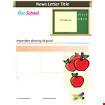 Create Engaging Preschool Newsletters with a Preschool Newsletter Template example document template