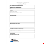 Download Our Incident Report Template - Keep Track of Any Incident example document template