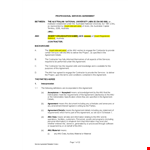 Customize Your Service Agreement With Our Template example document template