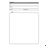 Project Planning Template example document template