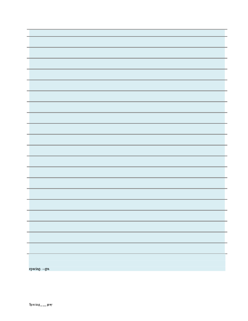 Printable Lined Paper Template | Free Download | Proper Spacing