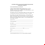 Validating Consumer Credit Background Report | Signature Required example document template 