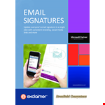 Company-Wide Email Signature | Create Consistent Signature for Your Emails example document template