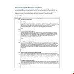 Effective Sales Management for Customer Success example document template