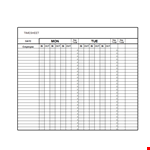 Download Timesheet Template - Streamline Your Work example document template 