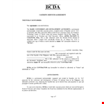 Catering Services Contract - Agreement, Contractor & Section - Shall example document template