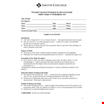 Parental Consent Form Template for Study, Research & Child - Explaining the Process example document template