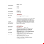 Customer Sales Representative Resume example document template