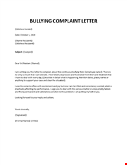 How To Write A Harassment Complaint