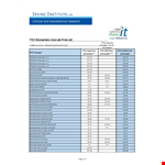 Irving Institute Biomarkers Core Lab Price List example document template