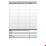 Daily Sales Inventory example document template 