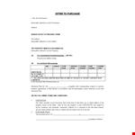 Property Purchase Offer Letter Template example document template 