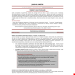 Corporate Sales Manager Resume example document template 