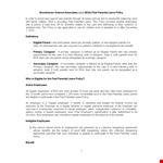 Paid Parental Leave Policy example document template 