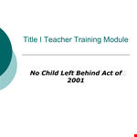 Training Powerpoint example document template