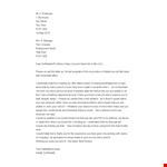 Employee Immediate Resignation Letter example document template