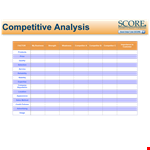 Unbeatable Quality & Prices | Competitive Analysis Template example document template 