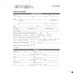 Simple Employment Application Template | Streamline Hiring Process, Collect Employment Details example document template