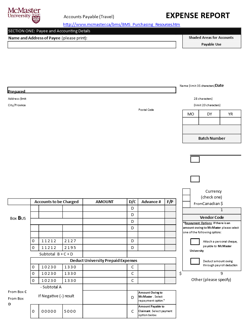 Download Expense Report Template - Easy-to-Use & Customizable | 60+ Formats
