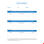 Event Agenda Template Us Letter example document template