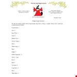 Clothing Donation Inventory example document template