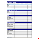 Printable Bi Weekly Budget Template - Download and Track Your Finances example document template