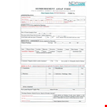 Sample Reimbursement Form for Efficient Expense Reimbursements example document template