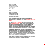 Compelling Immigration Letter | Addressing Family example document template