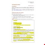 Editable Blank Termination Letter To The Contractor Word Doc example document template 