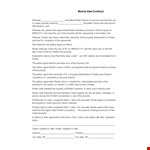 Simple Rent To Own Contract Template example document template