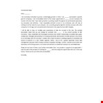 Company | Letter of Introduction for Position Opportunity example document template