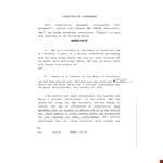 Free Printable Cohabitation Agreement Template example document template