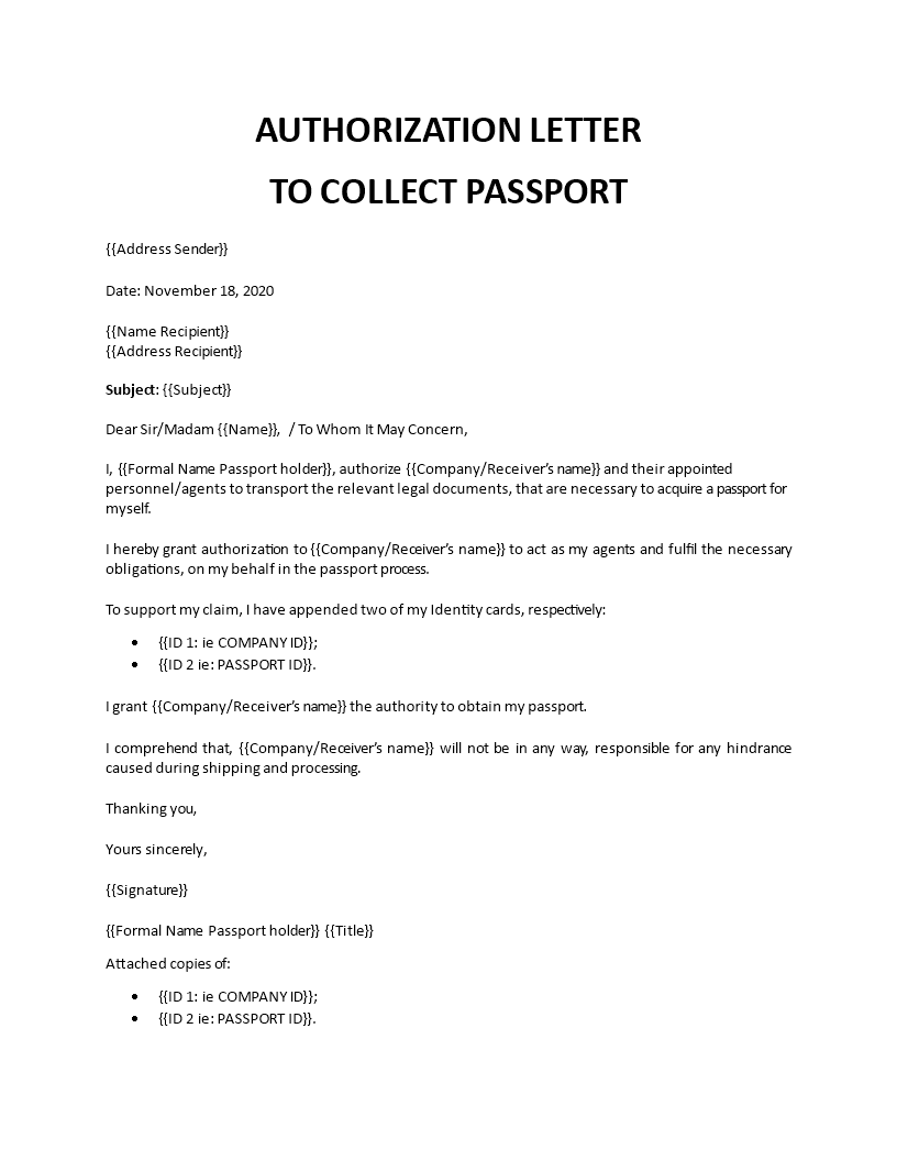 covering letter to passport office uk