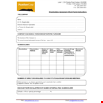 Shareholder Agreement for Business in Subiaco - Address & Shareholders example document template