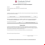 Hold Harmless Agreement Template - Protect Your Rights and Limit Liability example document template 