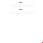 Customizable Lined Paper Template - Organize Your Notes example document template