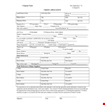 Download Credit Application Form - Easy and Convenient example document template