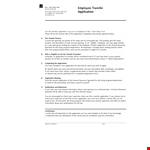 Employee Transfer Application example document template