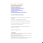 Shareholder Agreement Template | Protect Your Company's Interests example document template 