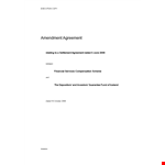 Contract Amendment Agreement - Efficiently Add Paragraphs & Settle Disputes example document template 