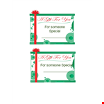 Get Creative with Our Special Gift Tag Template for Someone example document template