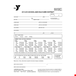 Daycare Contract | School for Your Child | Parent's Guide example document template 