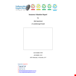 Insurance Report example document template